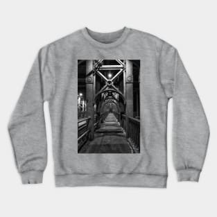 The High Level Bridge, Newcastle upon Tyne - Monochrome Crewneck Sweatshirt